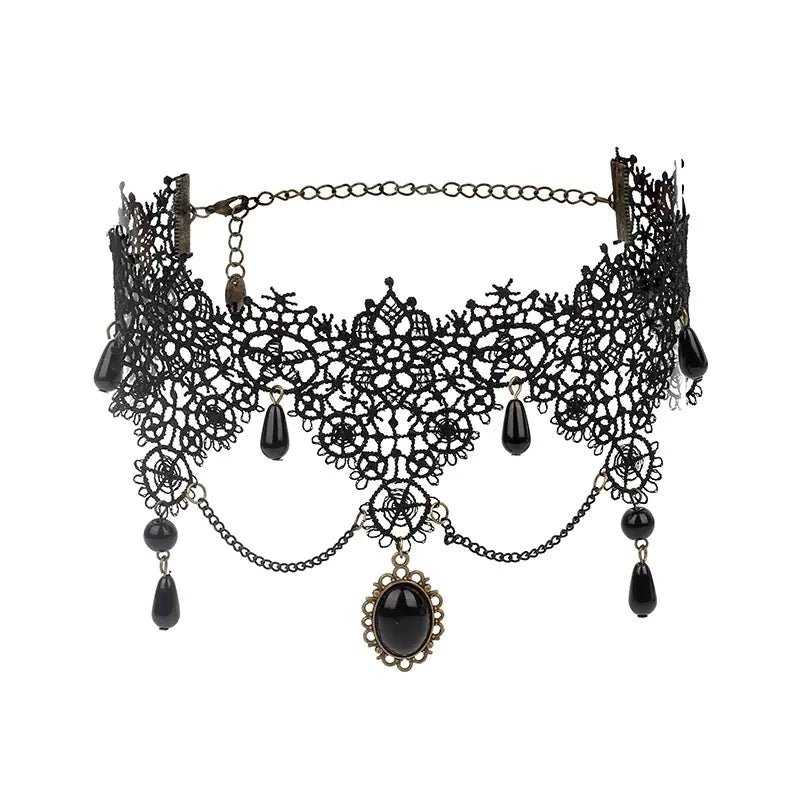 Gothic Style Choker Necklaces - Layered Design