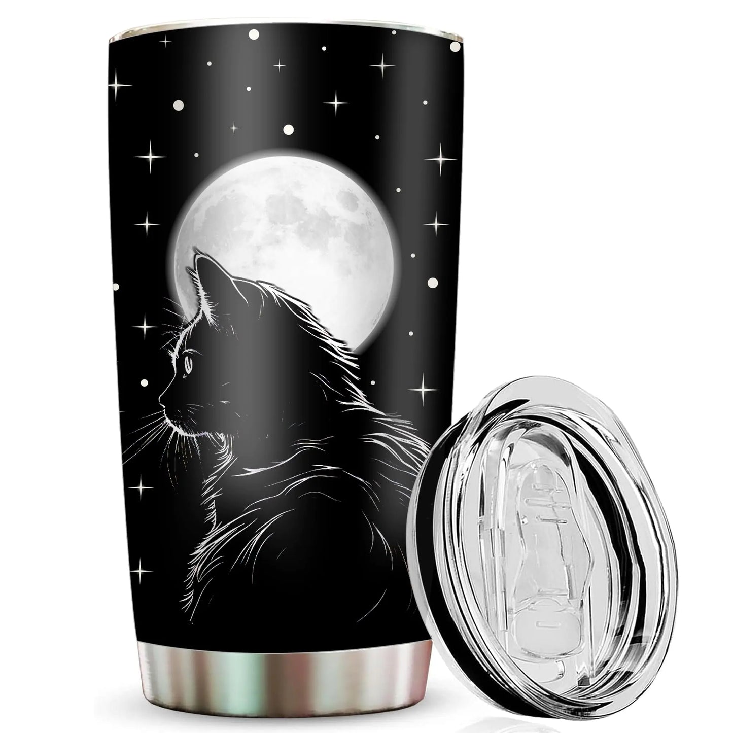 Black Cat Tumbler - 20oz