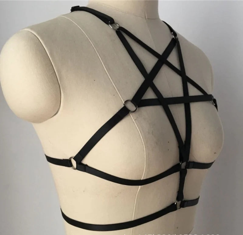 Gothic Punk Style Star Harness