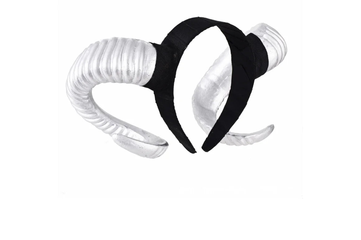 Ram Horn Headband, Dark Gothic Hair Accessory