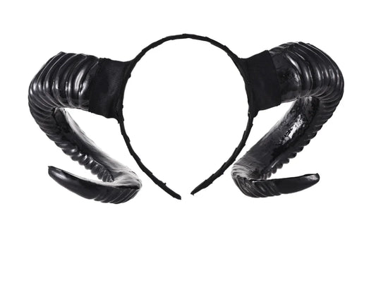 Ram Horn Headband, Dark Gothic Hair Accessory