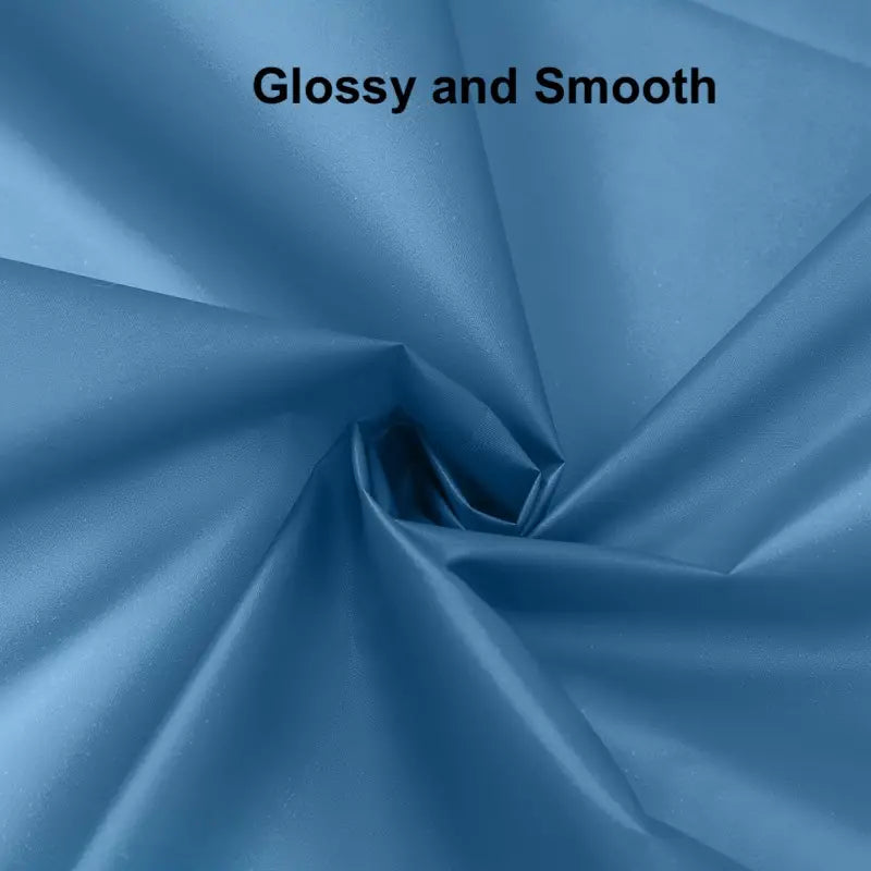 Gradual Color Shower Curtain Set with 12 Hooks