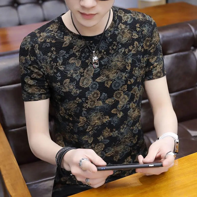 Goth Grunge Graphic Tee - Ice Silk Slim Fit