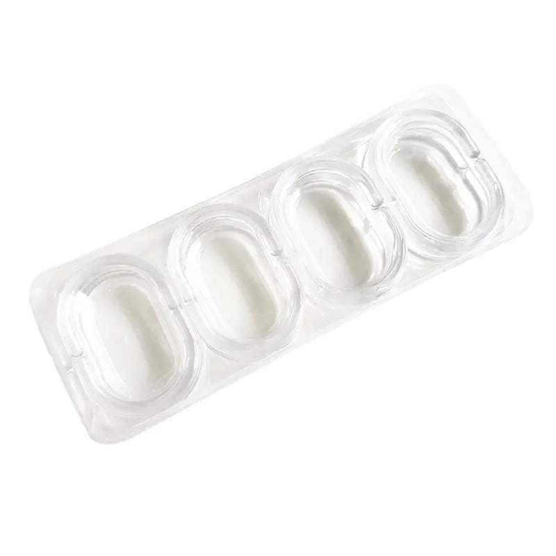 C-Shaped Transparent Shower Curtain Hooks (12 Pack)