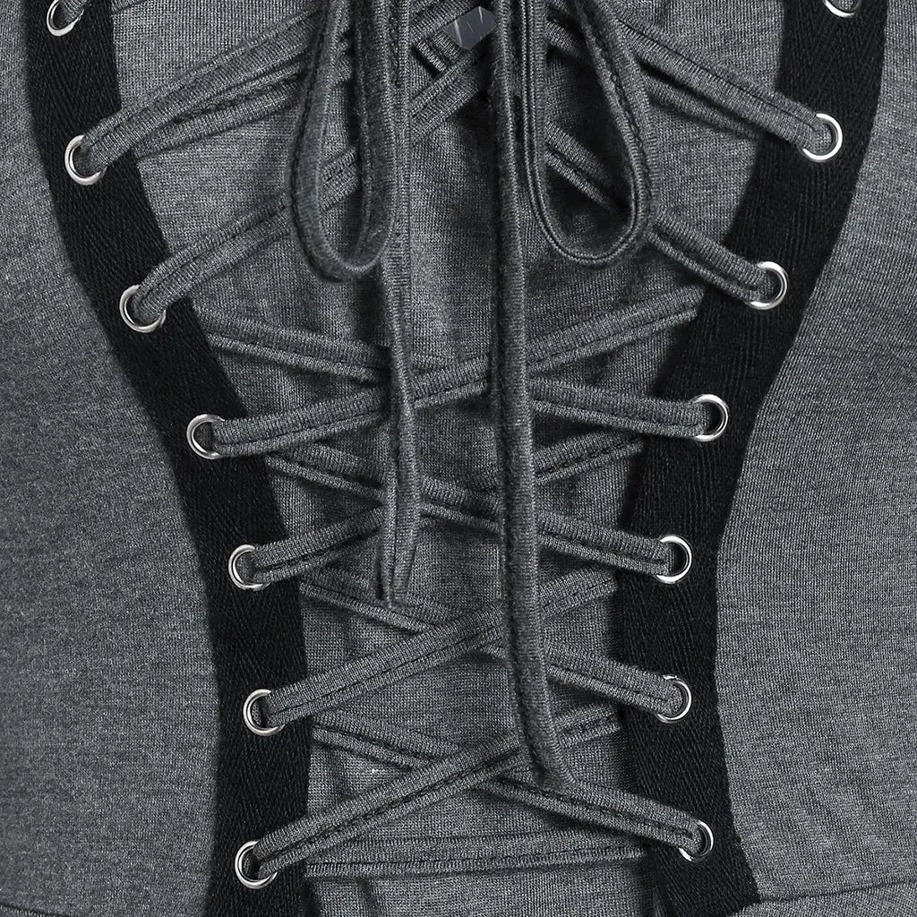 Gothic Style Vintage Black Dress (Sleeveless)