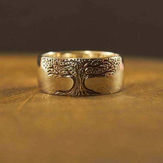 Carved Tree of Life Ring
