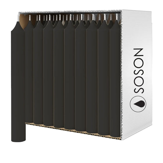 Black 5 inch Taper Candles - 24 Count