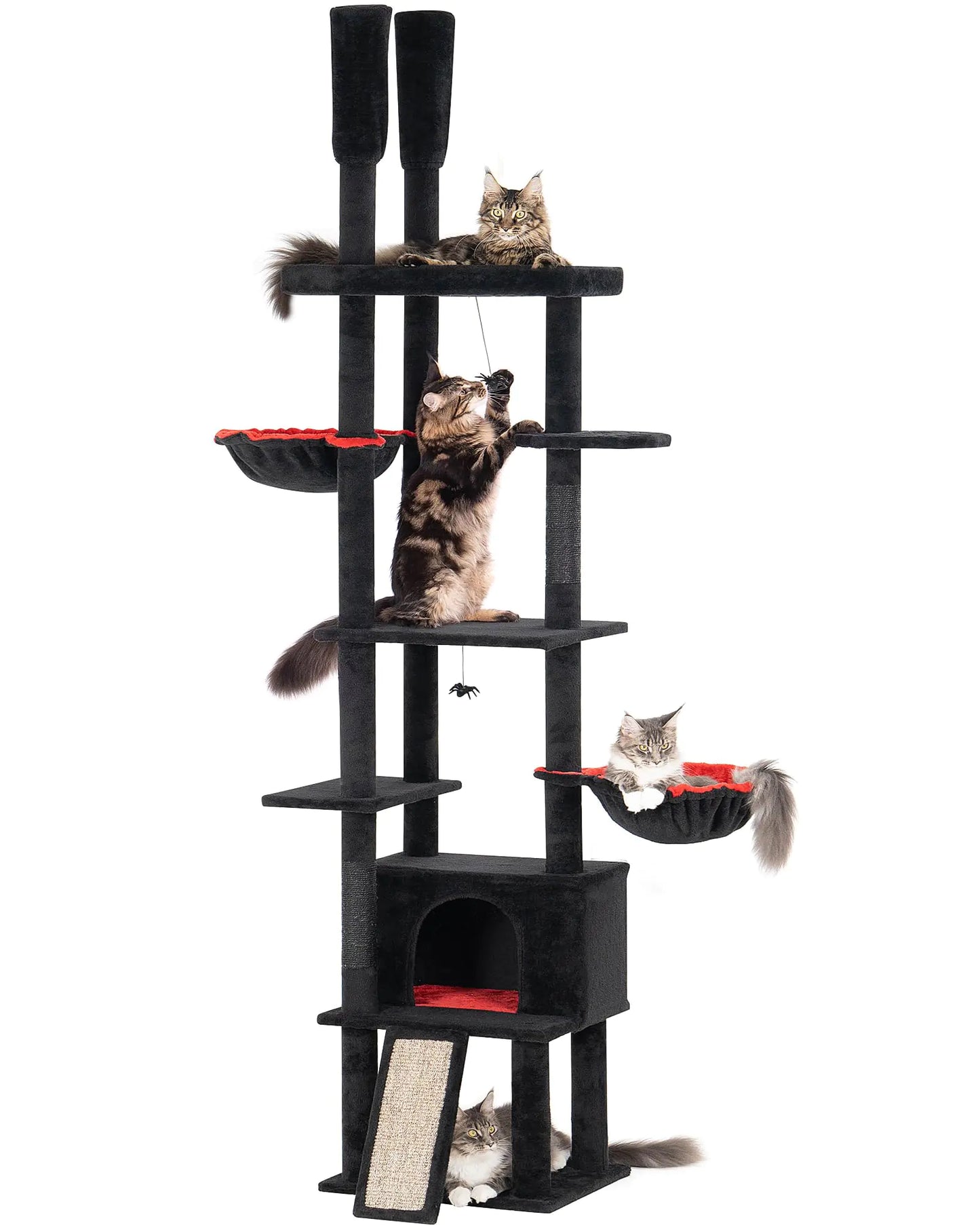 Gothic Cat Tree - Floor to Ceiling for Large Cats