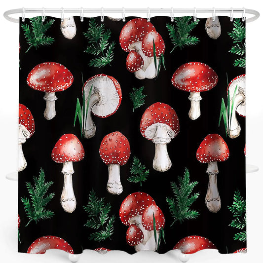 Mushroom Cloth Shower Curtain