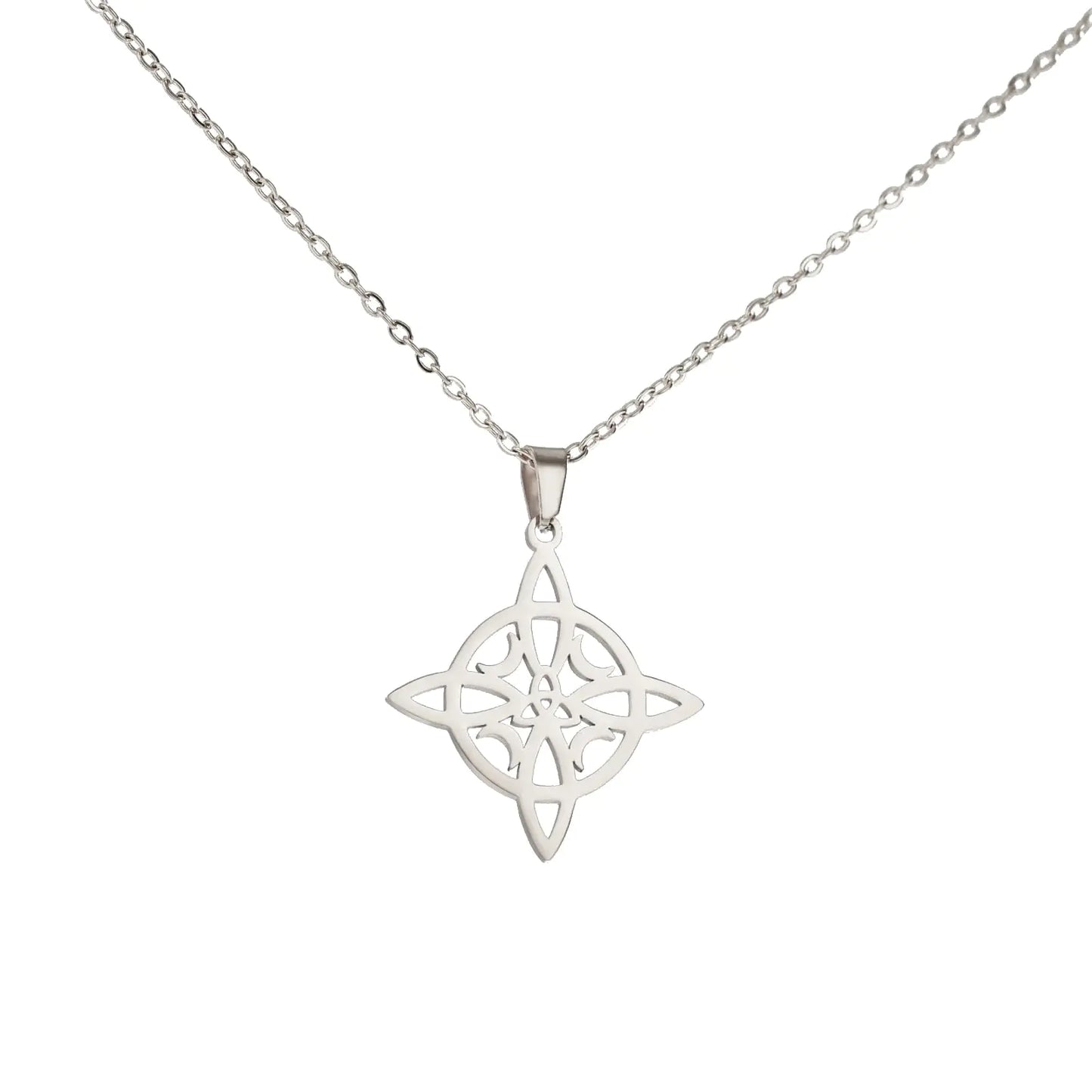 Four Pointed Celtic Knot Necklace