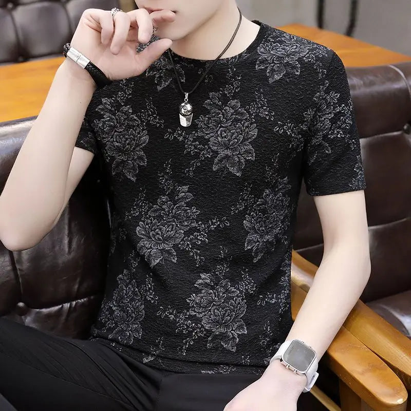 Goth Grunge Graphic Tee - Ice Silk Slim Fit