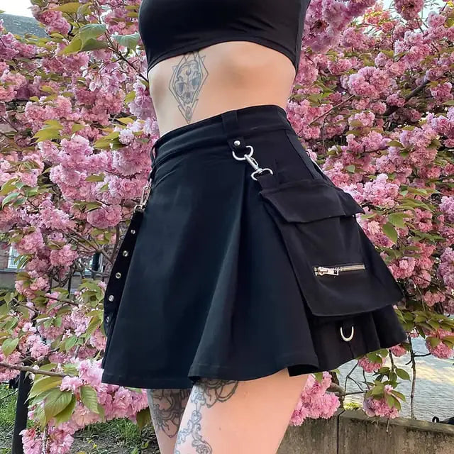 Gothic High Waist Skirt