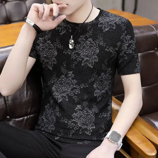 Goth Grunge Graphic Tee - Ice Silk Slim Fit