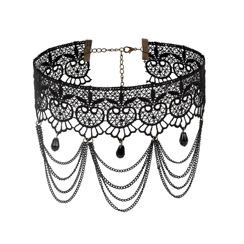Gothic Style Choker Necklaces - Layered Design