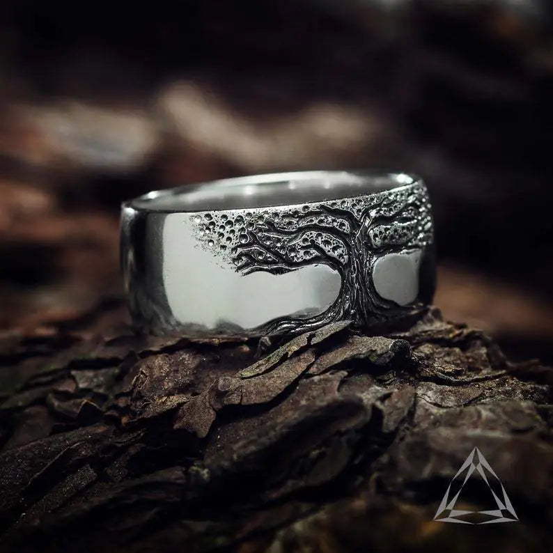 Carved Tree of Life Ring