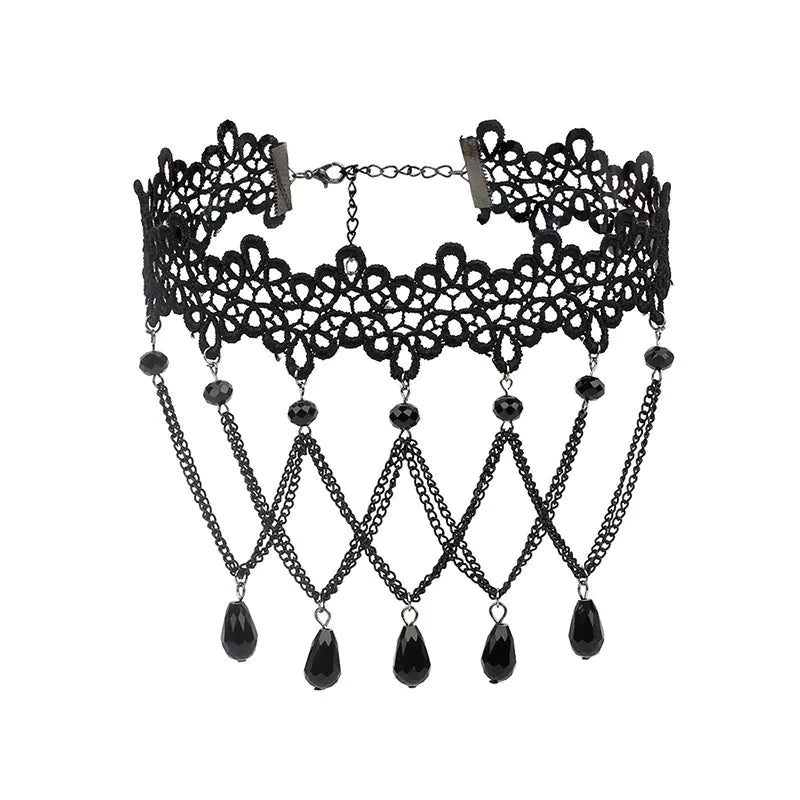 Gothic Style Choker Necklaces - Layered Design