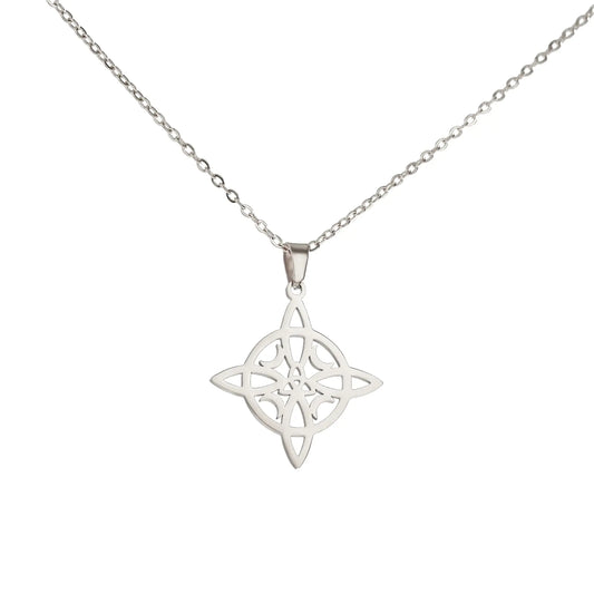 Four Pointed Celtic Knot Necklace