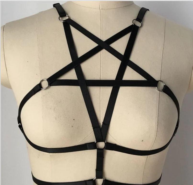 Gothic Punk Style Star Harness