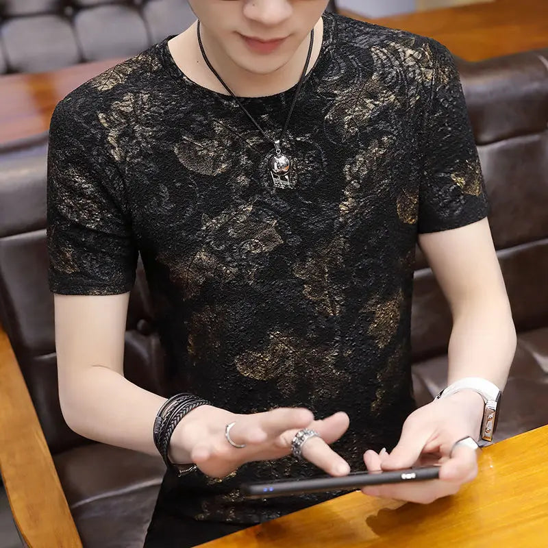 Goth Grunge Graphic Tee - Ice Silk Slim Fit