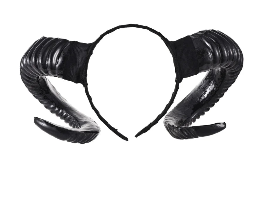 Ram Horn Headband, Dark Gothic Hair Accessory